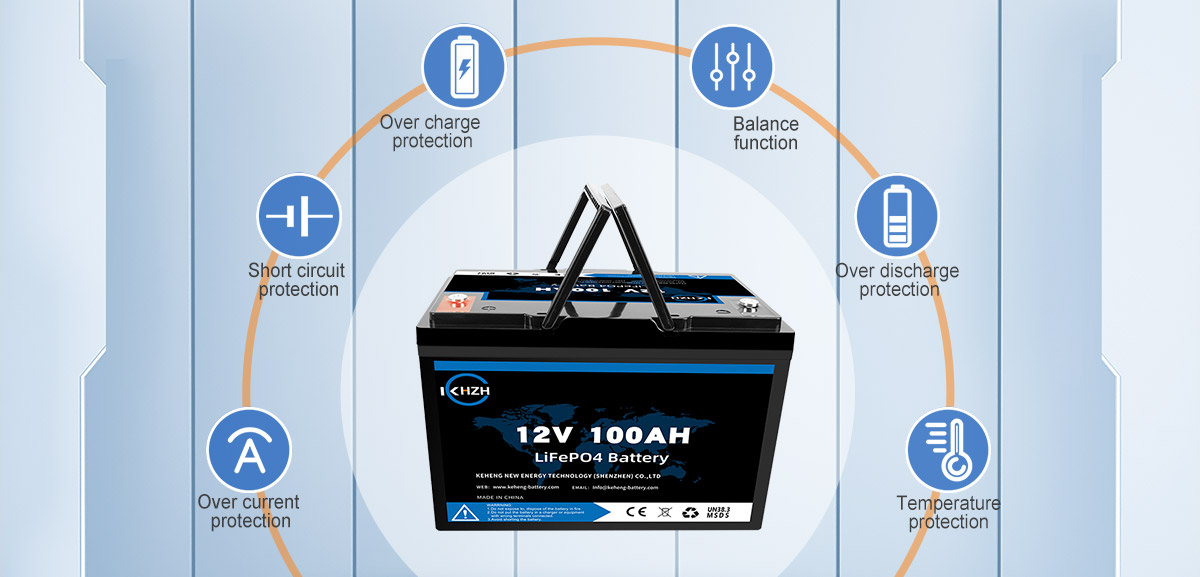 100AH ​​12V LiFePO4-batteri 3