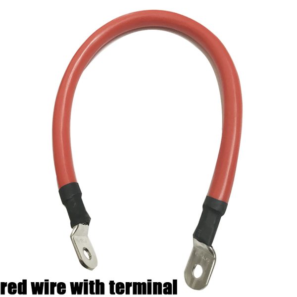 red wire with terminals