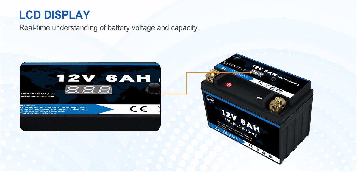 12VHigh Rate6AH 12V Batterie LiFePO4 à haut débit 2