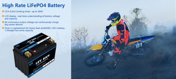12VHigh Rate6AH 12V High Rate LiFePO4 Battery (5)