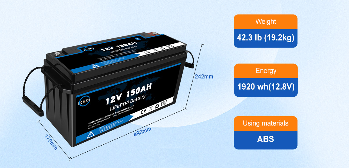 150AH 12V LiFePO4 Series Connection Capable Battery 3