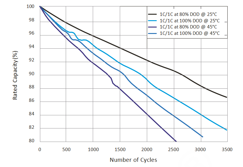 Lithium shop battery life