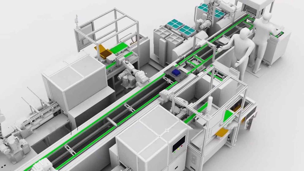 Lithium battery production line picture