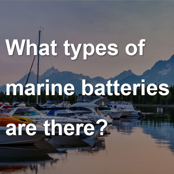 What types of marine batteries are there