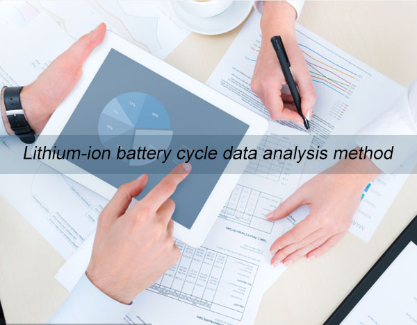 Lithium ion battery cycle data analysis method
