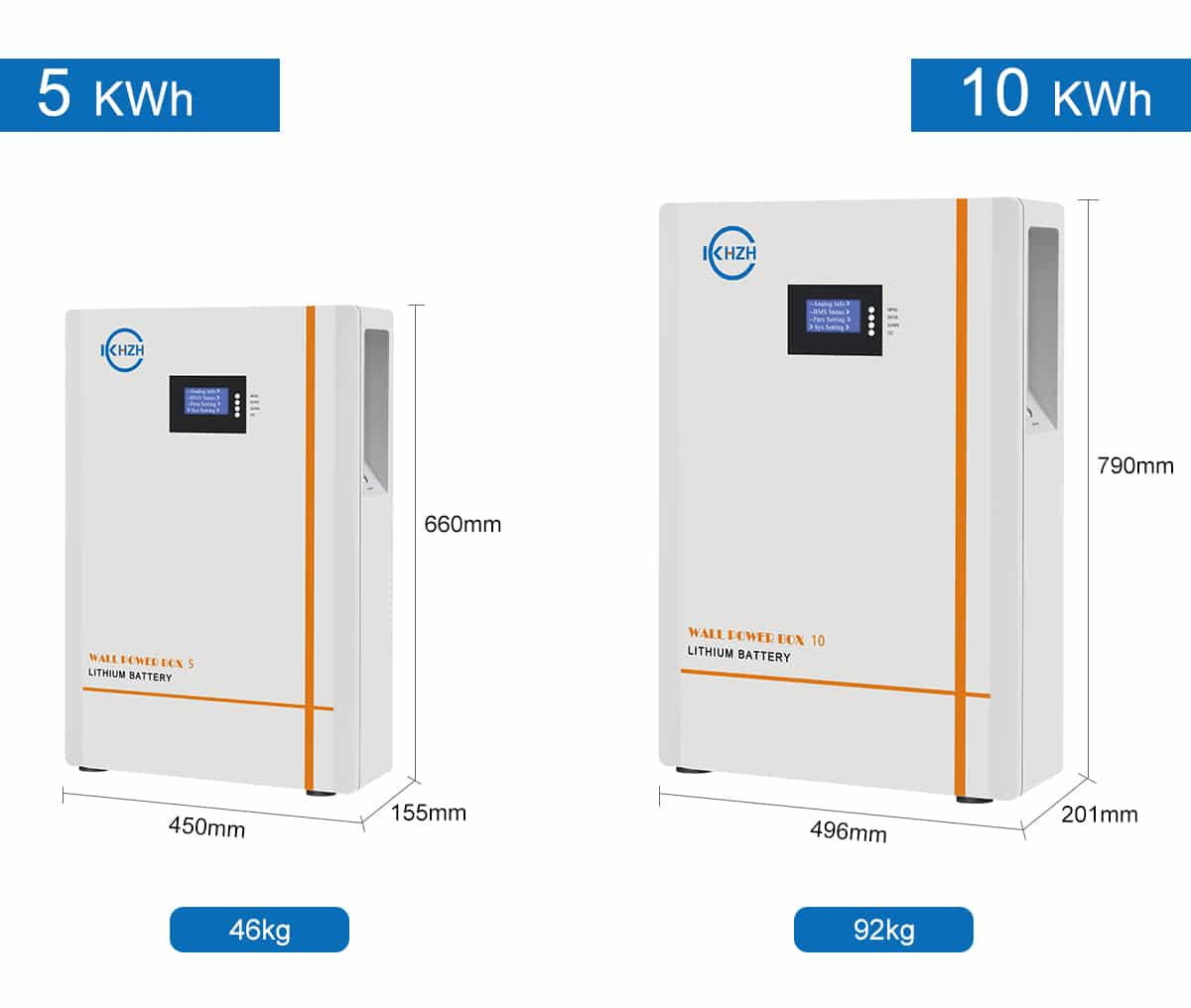Bateria solar doméstica LiFePO5 Powerwall de 4 KWH