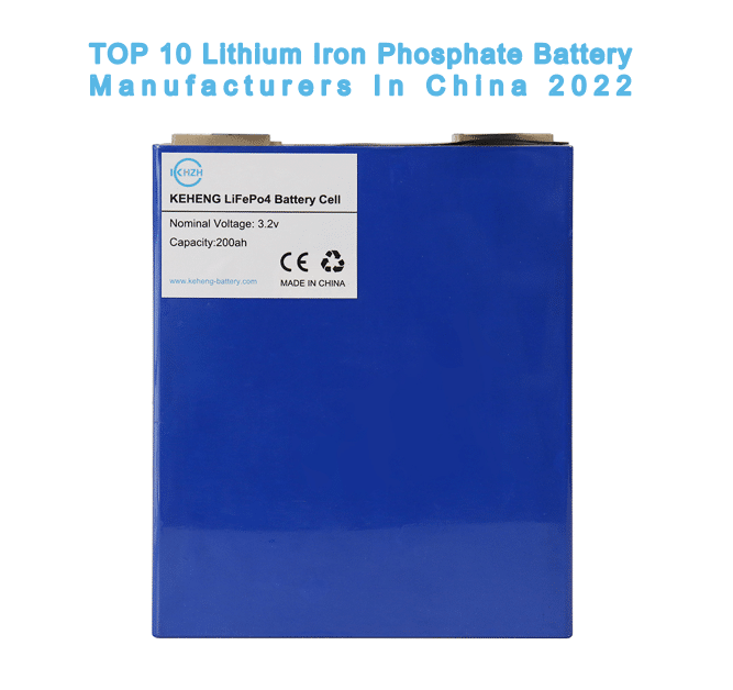 Los 10 principales fabricantes de baterías de fosfato de hierro y litio en China 2022