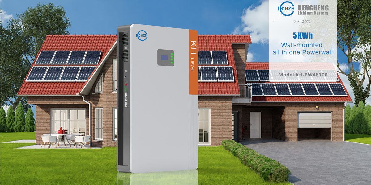 48V 100Ah 5Kwh LiFePO4 Lithium Battery All in one Inverter Powerwall Battery -  KHLiTech ESS
