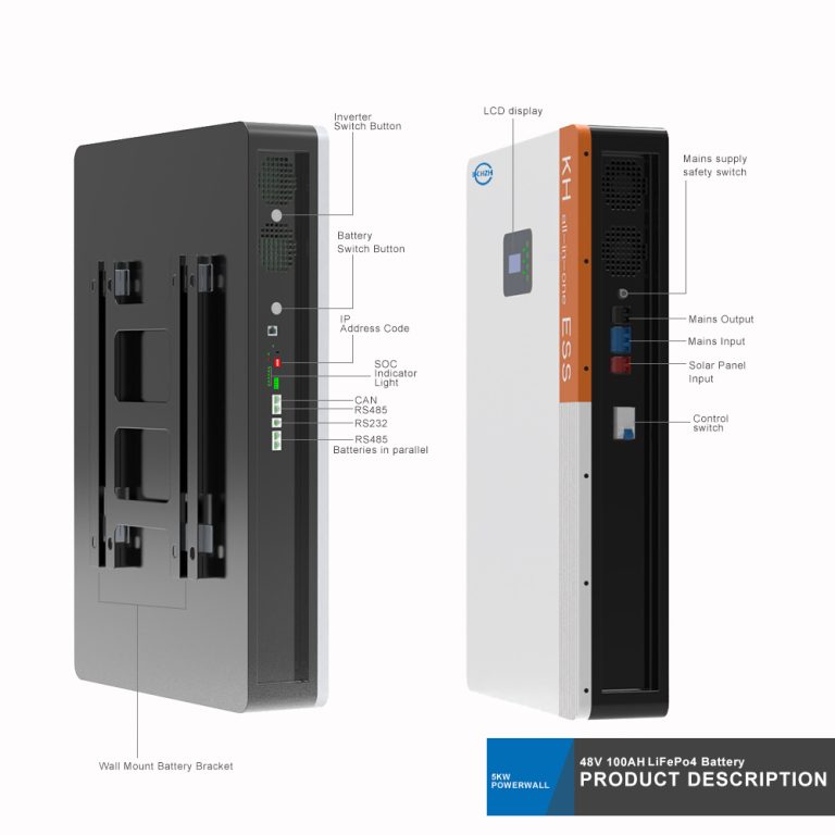 5Kw 5Kwh LiFePO4 Lithium Battery All in one Inverter Powerwall Battery ...