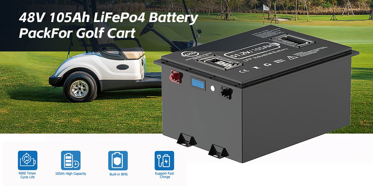 48v LiFePO4 Lithium Golf Cart Battery 