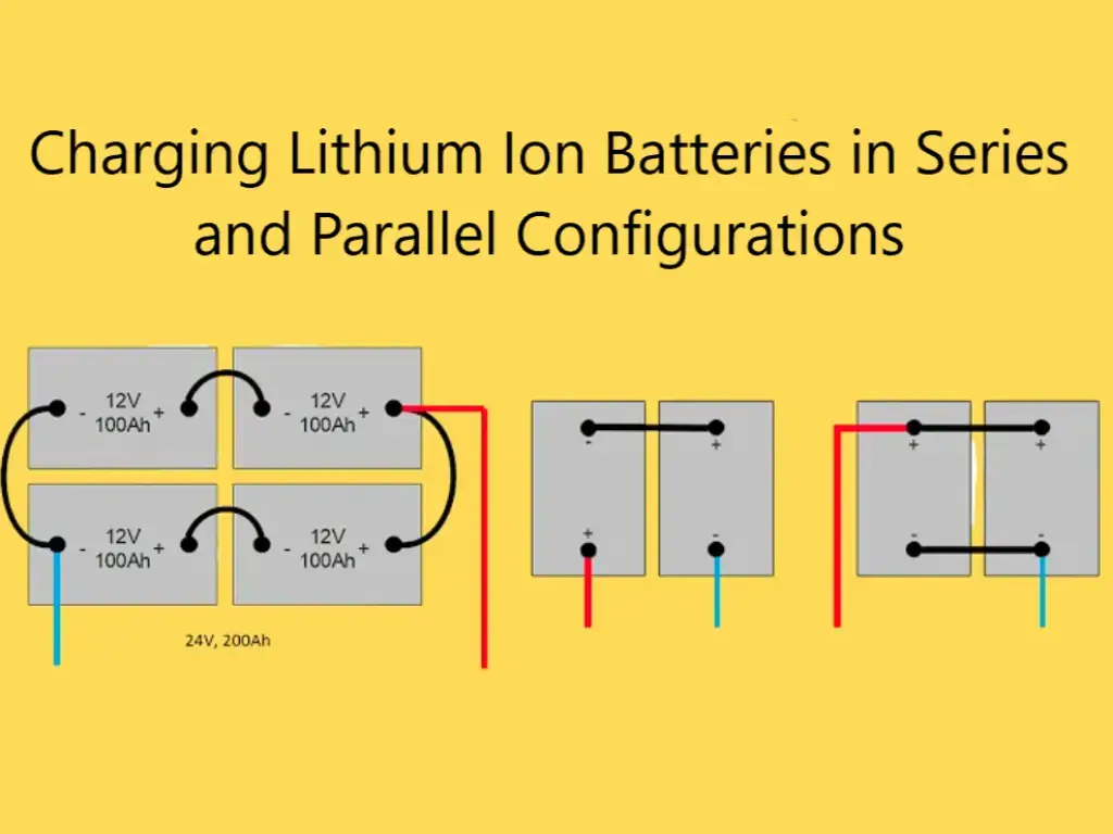 Batterie agli ioni di litio in configurazioni in serie e in parallelo