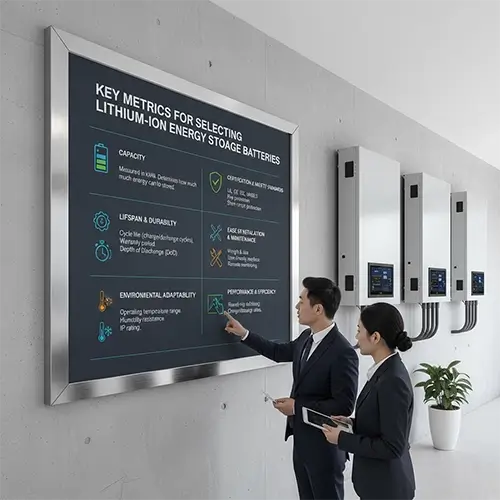 Nøgleparametre for valg af ESS