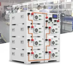 Bateria de rack de alta tensão Kh 128kWh 193kWh, bateria industrial para armazenamento de energia solar