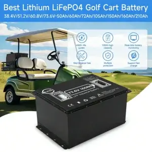 Bateria de alto desempenho LiFePO₄ KH 72V para carrinho de golfe, 160Ah.