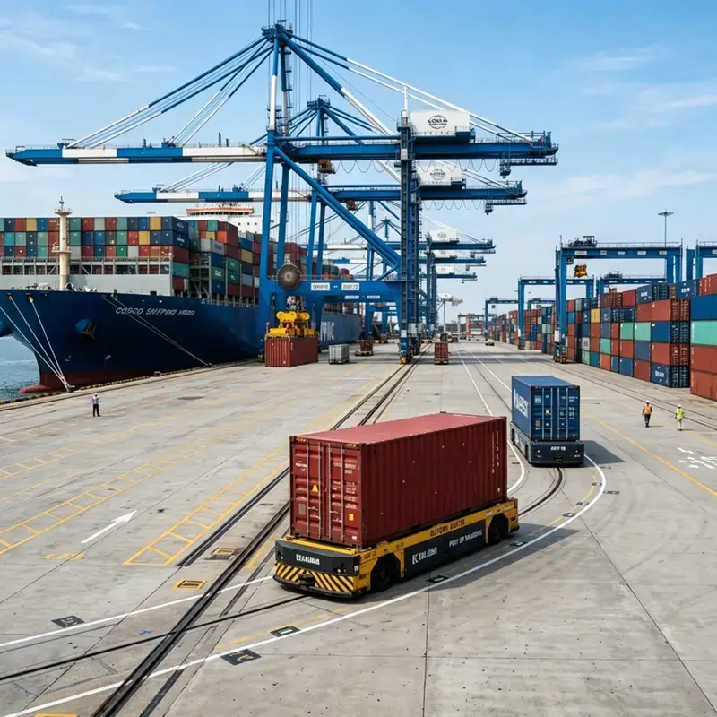 Jenis Baterai AGV untuk Operasi Pelabuhan